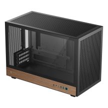 DeepCool CH260 WOOD Micro Tower Czarny, Drewno