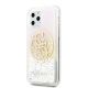 2. Etui Guess Gradient Liquid Glitter Circle Logo na iPhone 11 Pro - przezroczyste