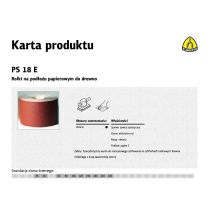 KLINGSPOR ROLKA NA PODŁOŻU PAPIEROWYM PS18E 150mm gr. 80  (50mb)
