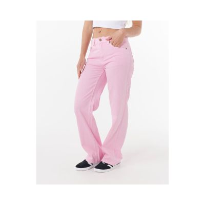 5. Spodnie RIP CURL AGGIE RELAXED JEANS różowe
