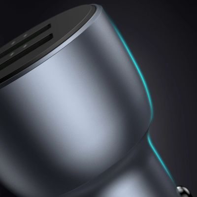 7. Ugreen szybka ładowarka samochodowa 2x USB 36W Quick Charge SCP FCP AFC szary (CD213 10144)
