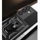 7. Etui pancerne Hybrid Armor Camshield z osłoną aparatu i metalowym ringiem do Samsung Galaxy S25+ - czarne