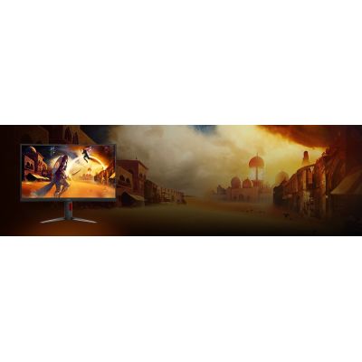 5. AOC G4 CQ27G4Z2P monitor komputerowy 68,6 cm (27") 2560 x 1440 px Quad HD LCD Czarny, Czerwony