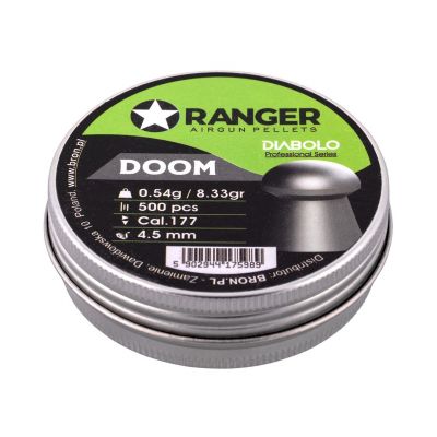3. Śrut 4,5 mm RANGER Diabolo Professional Doom grzybek 500 szt. 0,54 g