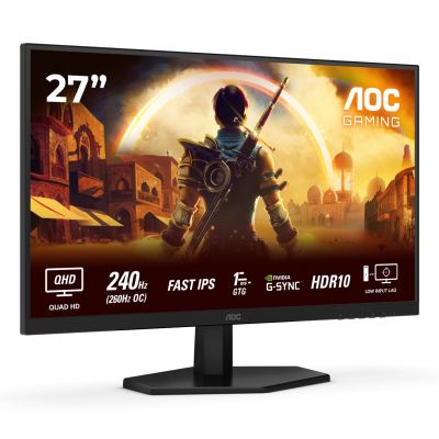19. Monitor Certyfikat AOC Q27G42ZE 27" IPS Złącze QHD 16:9 260 Hz 1 ms 2560 x 1440 pikseli 300 cd/m2 Ilość portów HDMI: 1 Czarny