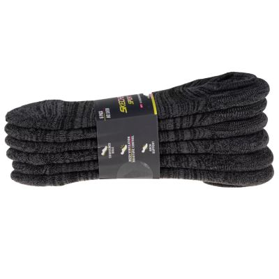 2. Skechers 6pk Womens 1/2 Terry Socks S113157-GRY Szare 36-40