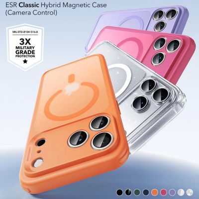 5. Etui ESR Classic Hybrid MagSafe na iPhone 17 Pro Max - przezroczysto-pomarańczowe
