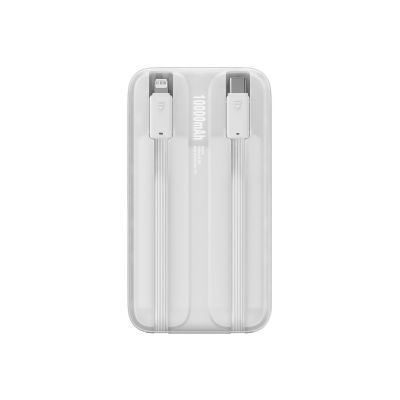 3. Powerbank Baseus Comet Series z wyświetlaczem 10000mAh 22.5W - biały + kabel USB-A - USB-C