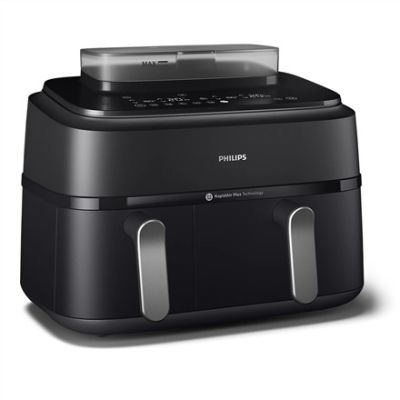 9. Philips 5000 series NA551/00 frytkownica Podwójny 9 l Autonomiczny 2750 W Frytkownica na gorące powietrze Czarny, Srebrny