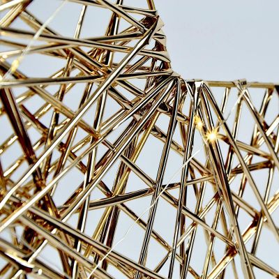 3. GWIAZDA DEKORACYJNA 40LED CHAMPAGNE 50CM LUCA