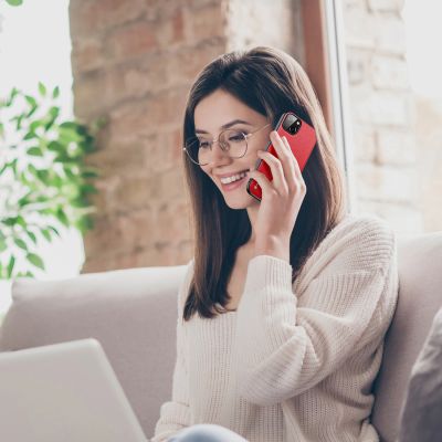 8. Dux Ducis Fino etui pokrowiec pokryty nylonowym materiałem iPhone 14 Plus czerwony