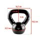 13. Kettlebell żeliwny Black HMS KNV06 6kg