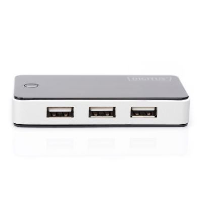 8. Hub DIGITUS DA-70222 (7x USB 2.0; kolor czarny)