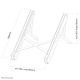 18. Neomounts by Newstar NSLS010 stojak na notebooka 43,2 cm (17") Podstawka na notebooka Srebrny