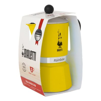 6. Bialetti kawiarka Rainbow 6tz Żółta