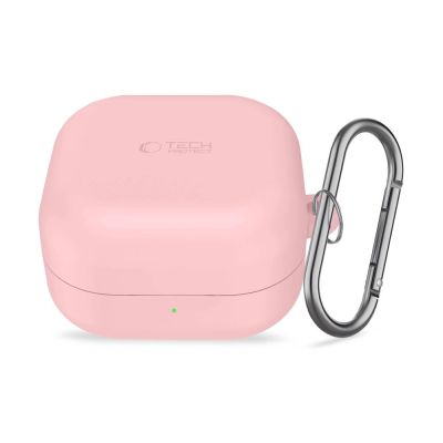2. Etui Tech-Protect Silicone Hook na Samsung Galaxy Buds 4 / 4 Pro - różowe