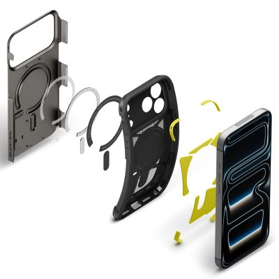 16. Etui Spigen Tough Armor MagSafe na iPhone 18 Pro / 17 Pro  - czarne