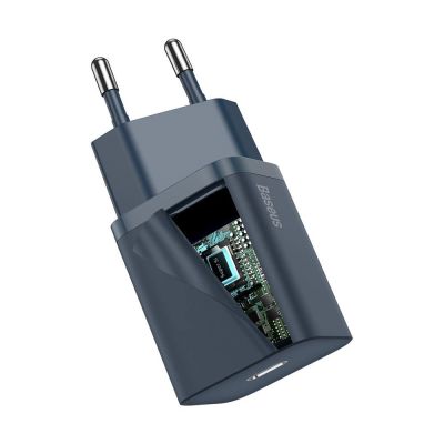 4. Baseus Super Si 1C szybka ładowarka USB Typ C 20W Power Delivery + kabel USB Typ C - Lightning 1m niebieski (TZCCSUP-B03)