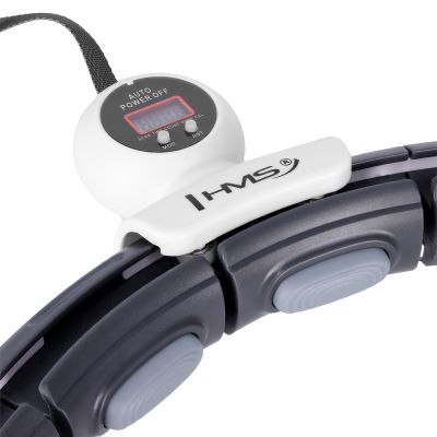 16. HHM15 HULA HOP BLACK Z MAGNESEM I OBCIĄŻNIKIEM + LICZNIK HMS
