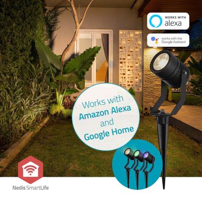 Lampa zewnętrzna Nedis ZBLOS10RGBW3 Smartlife RGB Zigbee 3.0 3W 3-pack