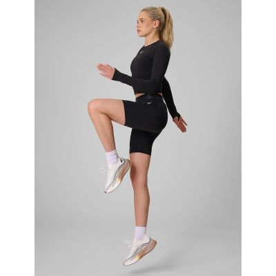 4. Longsleeve treningowy slim szybkoschnący damski 4F 4FWAW26TFLOF595-20S