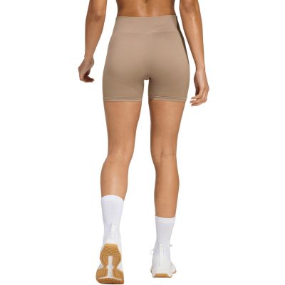 3. Spodenki damskie adidas Workout Essentials 4 inch beżowe JX3926
