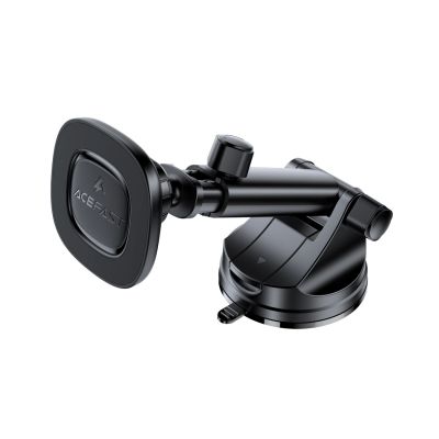 Uchwyt magnetyczny Acefast D47 z ładowarką bezprzewodową na deskę rozdzielczą - czarny