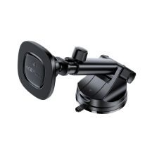 Uchwyt magnetyczny Acefast D47 z ładowarką bezprzewodową na deskę rozdzielczą - czarny