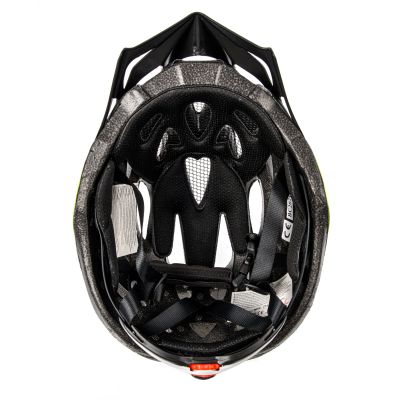 6. Kask rowerowy Meteor MV29 Drizzle XL 61-63 cm czarny/neonowy zielony