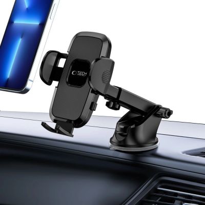 6. Uchwyt Tech-Protect V3 na telefon do samochodu na szybę przednią / kokpit - czarny