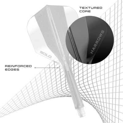 2. Shaft + piórko Harrows Solo - clear