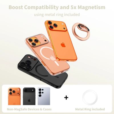 4. Pierścień magnetyczny Tech-Protect MMR400 Lamano na telefon - rózowo-złoty