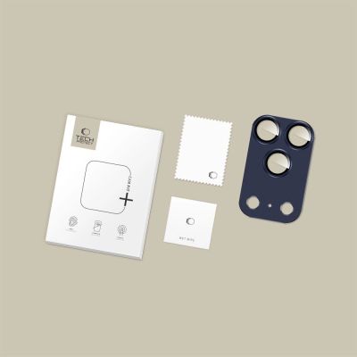 4. Szkło na obiektyw Tech-Protect Camfull Fit+ na iPhone 17 Pro Max - granatowe