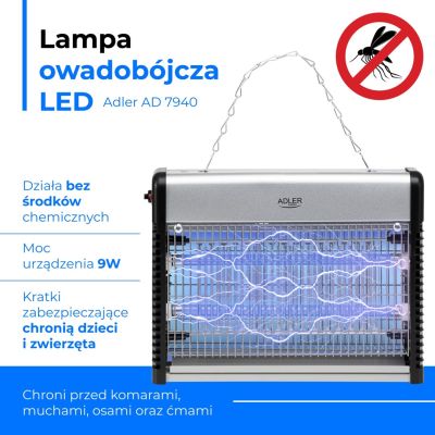 8. Lampa owadobójcza ADLER AD 7940