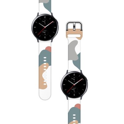 2. Pasek Strap Moro do Samsung Galaxy Watch 40 / 41 / 42 / 43 / 44 mm silikonowa bransoletka opaska do zegarka - wzór 2