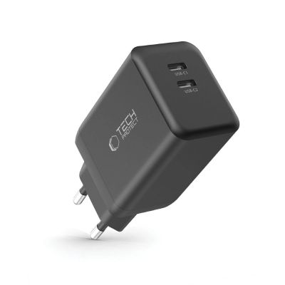 2. Ładowarka sieciowa Tech-Protect NC45W-GAN 2-PORT PD45W - czarne