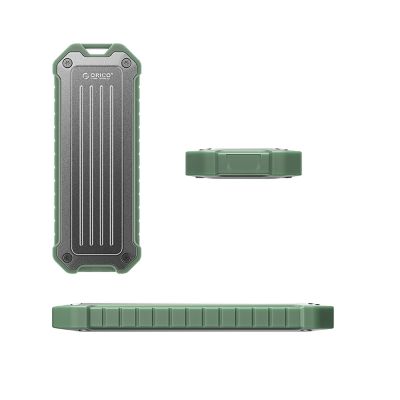 2. Wzmocniona kieszeń dyskowa Orico OTPX-G2 M.2 NVMe/SATA SSD USB-C 3.2 taktyczna - szaro-zielona