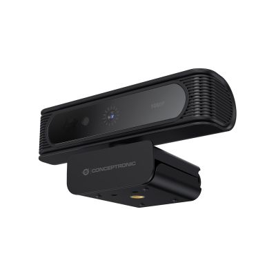 4. CONCEPTRONIC Kamera internetowa USB-A2.0 80° 1080P/30Hz FullHD + Mikrofon czarno-biały