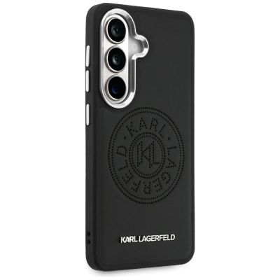 4. Etui Karl Lagerfeld Perforated KL MagSafe na Samsung Galaxy S26 - czarne