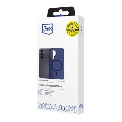 11. Etui 3mk Smoke MagCase na iPhone 16 - niebieskie-półprzezroczyste