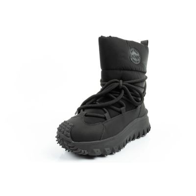 3. Lee Cooper buty sportowe damskie zimowe trekkingowe ocieplane czarne skóra naturalna