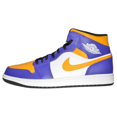 2. Buty  Air Jordan 1 MID Sneakersy Los Angeles Lakers LA - DQ8426-517