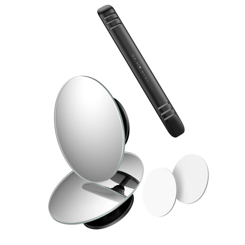 5. Baseus Full-view Blind-spot Mirror 2x dodatkowe samochodowe lusterko boczne wypukłe martwe pole punkt czarny (ACMDJ-01)