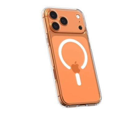 5. Etui Spigen Ultra Hybrid MagSafe na iPhone 17 Pro - przezroczysto-białe