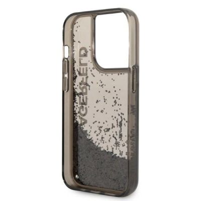 6. Etui Karl Lagerfeld Liquid Glitter Elong na iPhone 14 Pro - czarne