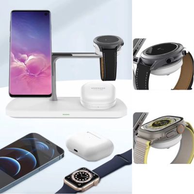 6. Ładowarka bezprzewodowa Tech-Protect QI15W-A45 3w1 z MagSafe do urządzeń Apple - biała