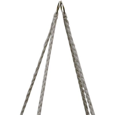 10. HAMAK AŻUROWY FOTEL WISZĄCY BOCIANIE GNIAZDO 80x60CM ECRU