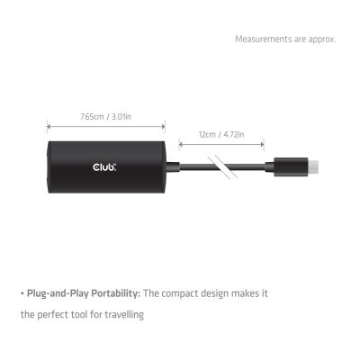 4. CLUB3D CAC-2531 stacja dokująca Przewodowa USB 3.2 Gen 1 (3.1 Gen 1) Type-C Czarny