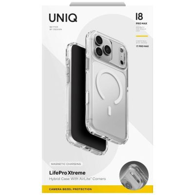 7. Etui UNIQ LifePro Xtreme Magclick Charging na iPhone 18 Pro Max / 17 Pro Max - przezroczyste