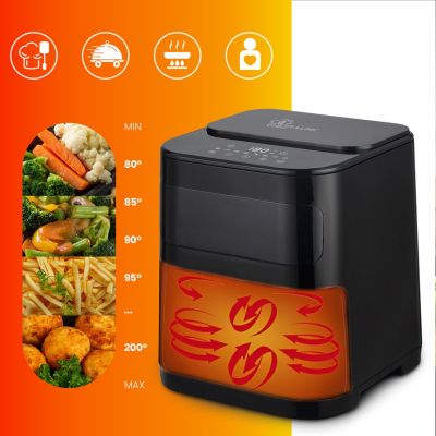 14. Extralink HOME AIR FRYER 5.2L EU SJ-520 frytkownica Pojedyńczy 5,2 l Frytkownica na gorące powietrze Czarny